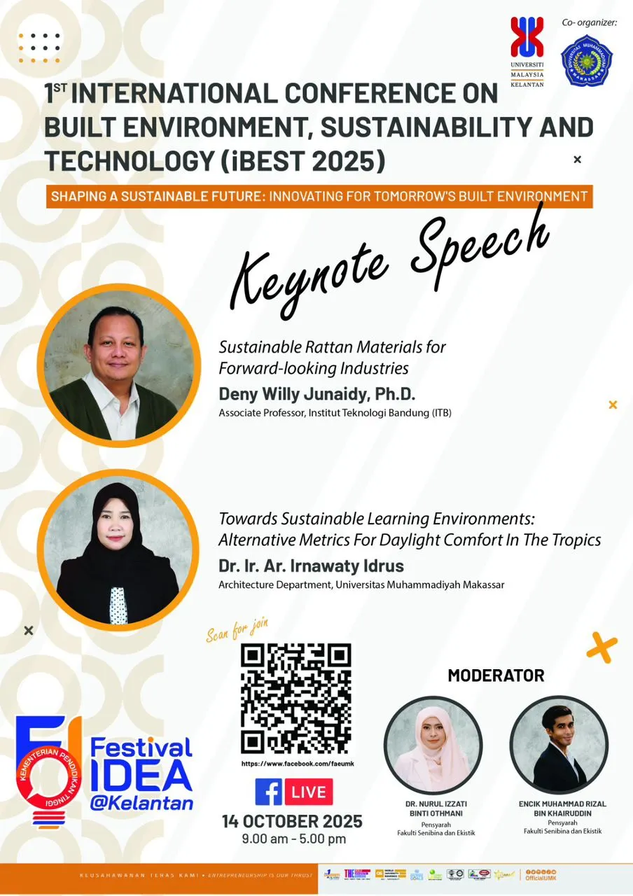 "Perkuat Kolaborasi Global, Dosen Arsitektur UNISMUH Makassar Tampil di iBEST 2025."